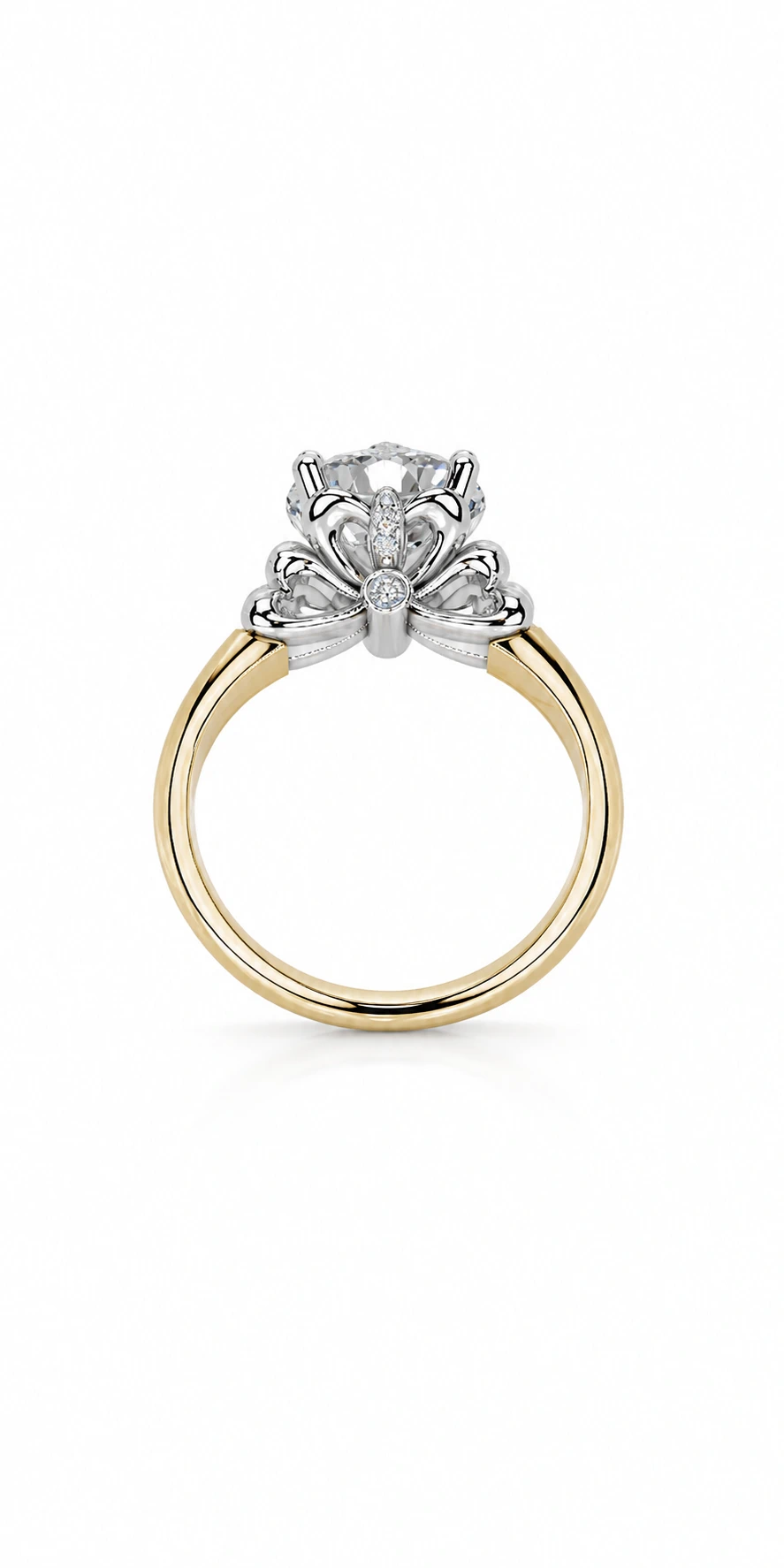 Engagement Collection 01 — rear view of the engagement ring