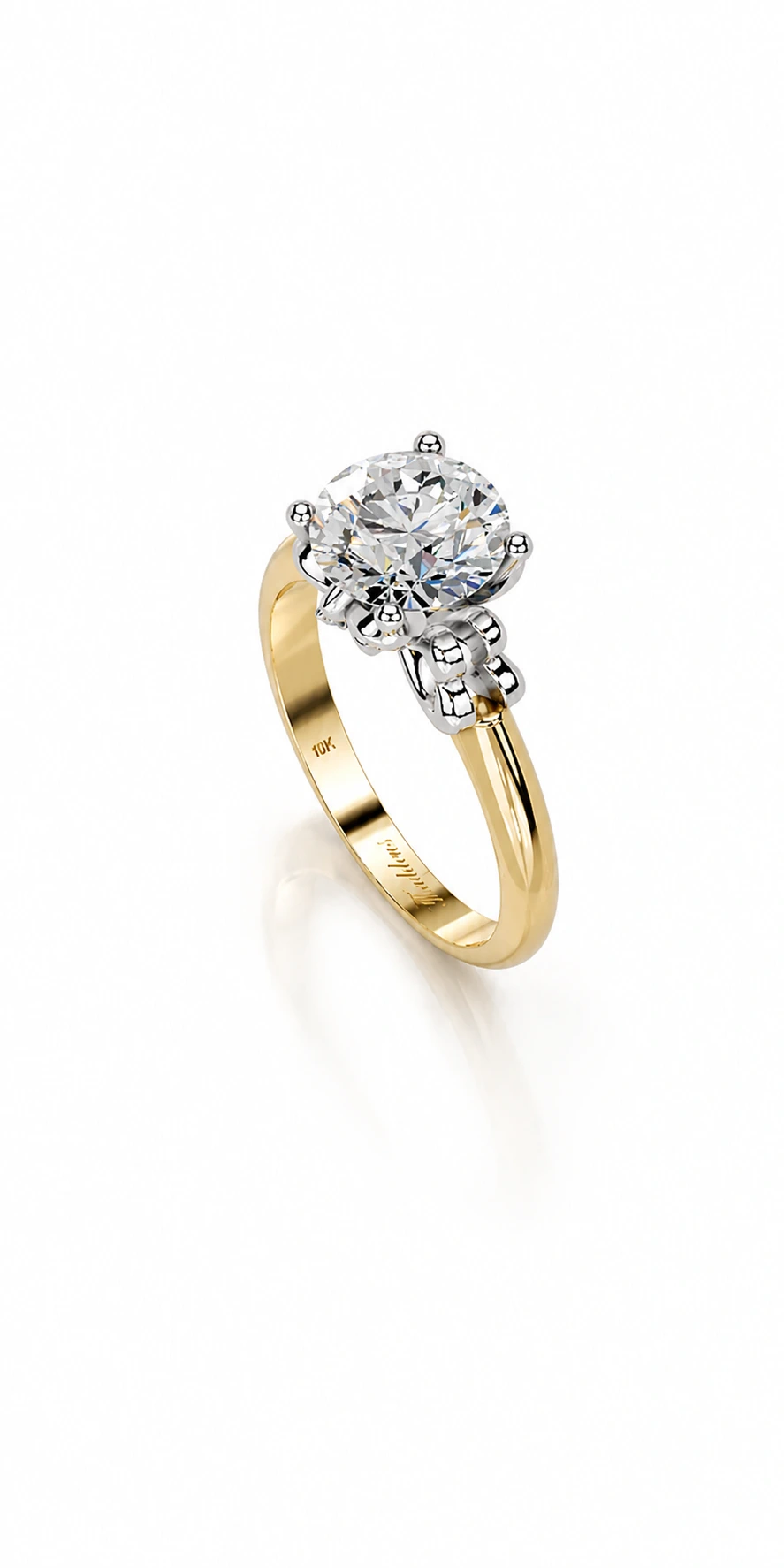 Engagement Collection 01 — side view of the engagement ring