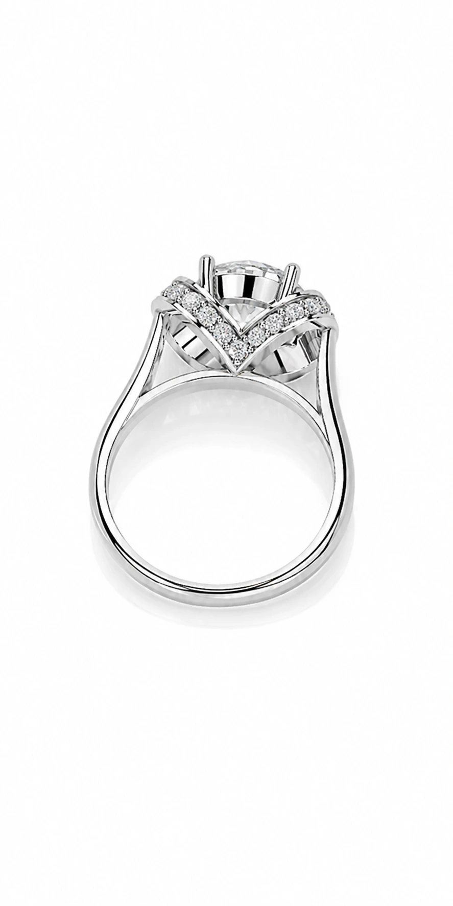 Engagement Collection 02 — rear view of the engagement ring