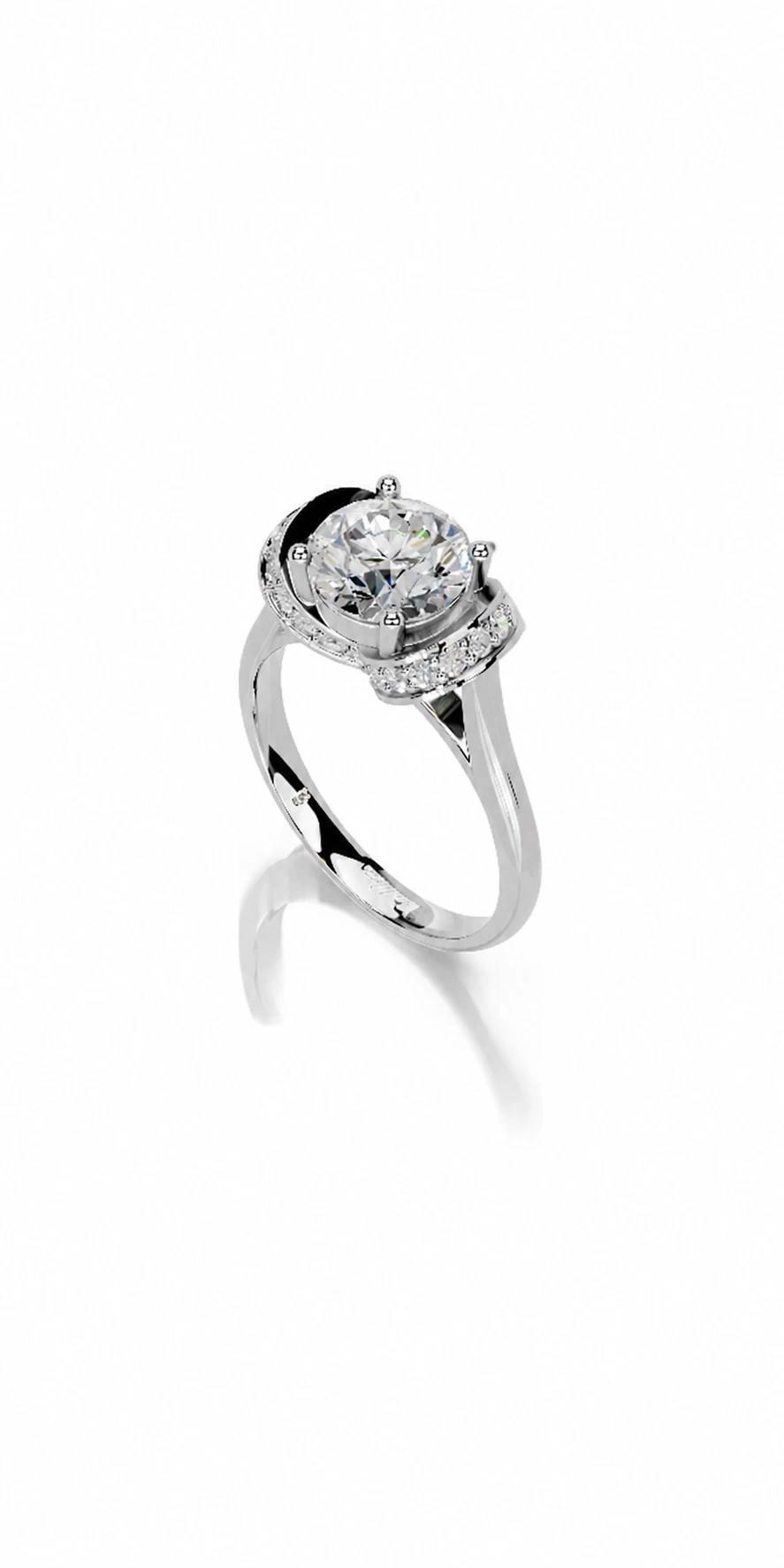 Engagement Collection 02 — side view of the engagement ring