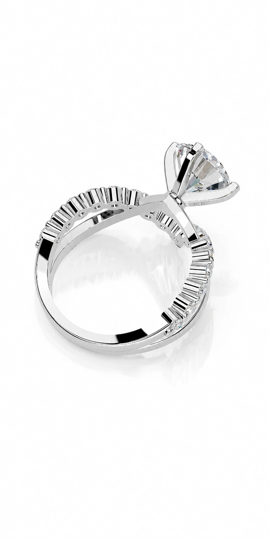 Engagement Collection 03 — rear view of the engagement ring