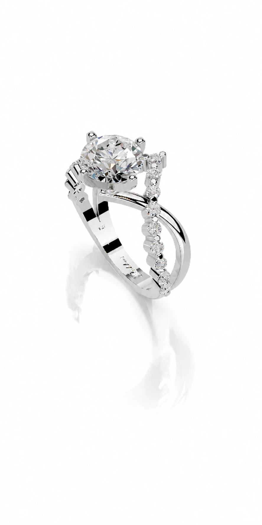 Engagement Collection 03 — side view of the engagement ring