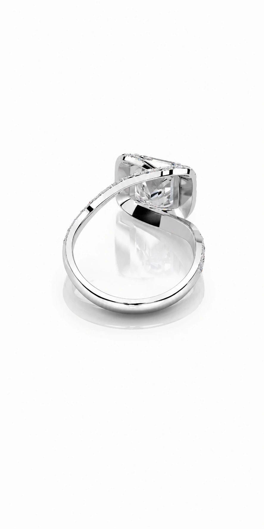 Engagement Collection 04 — rear view of the engagement ring
