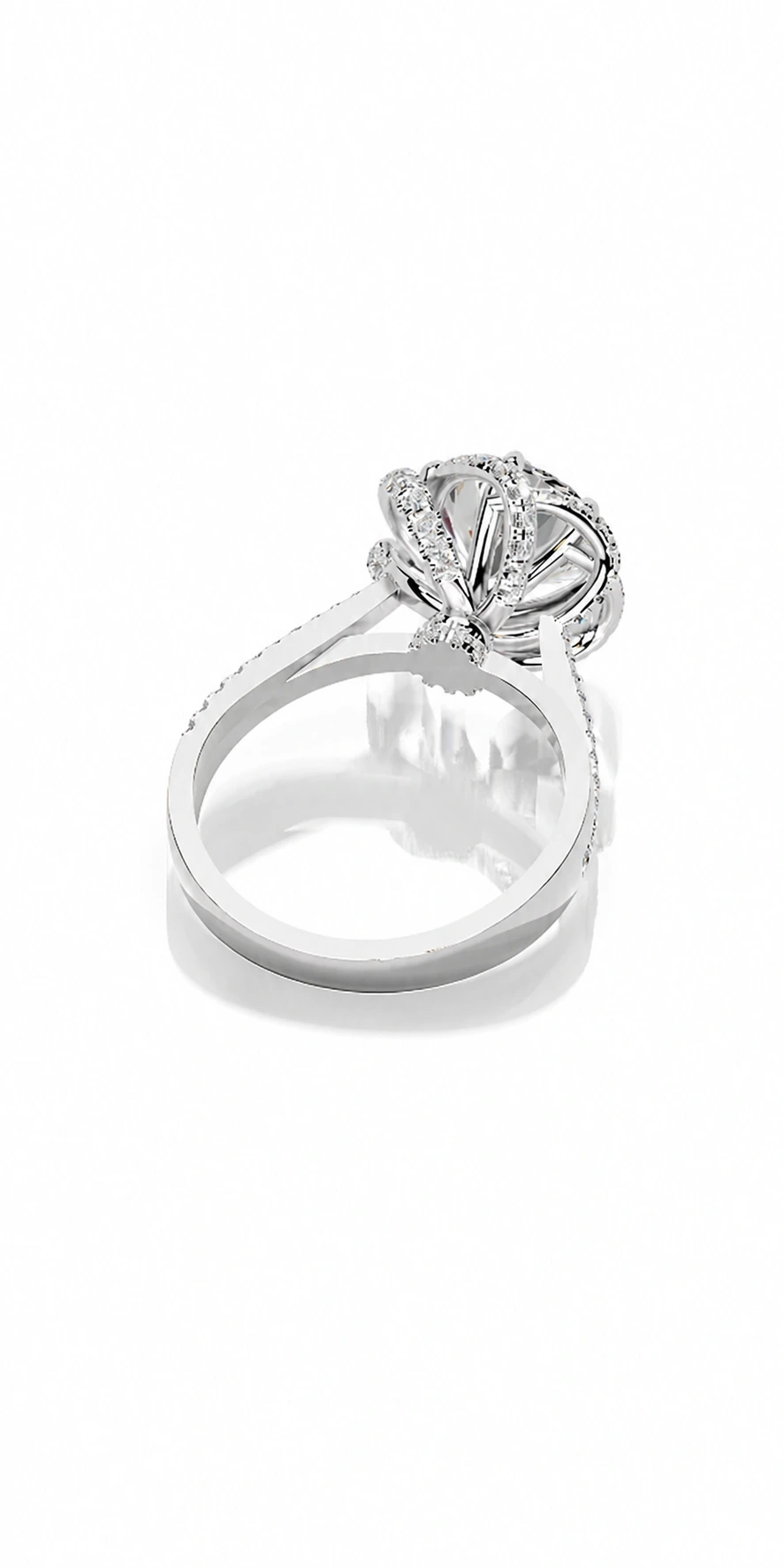 Engagement Collection 05 — rear view of the engagement ring
