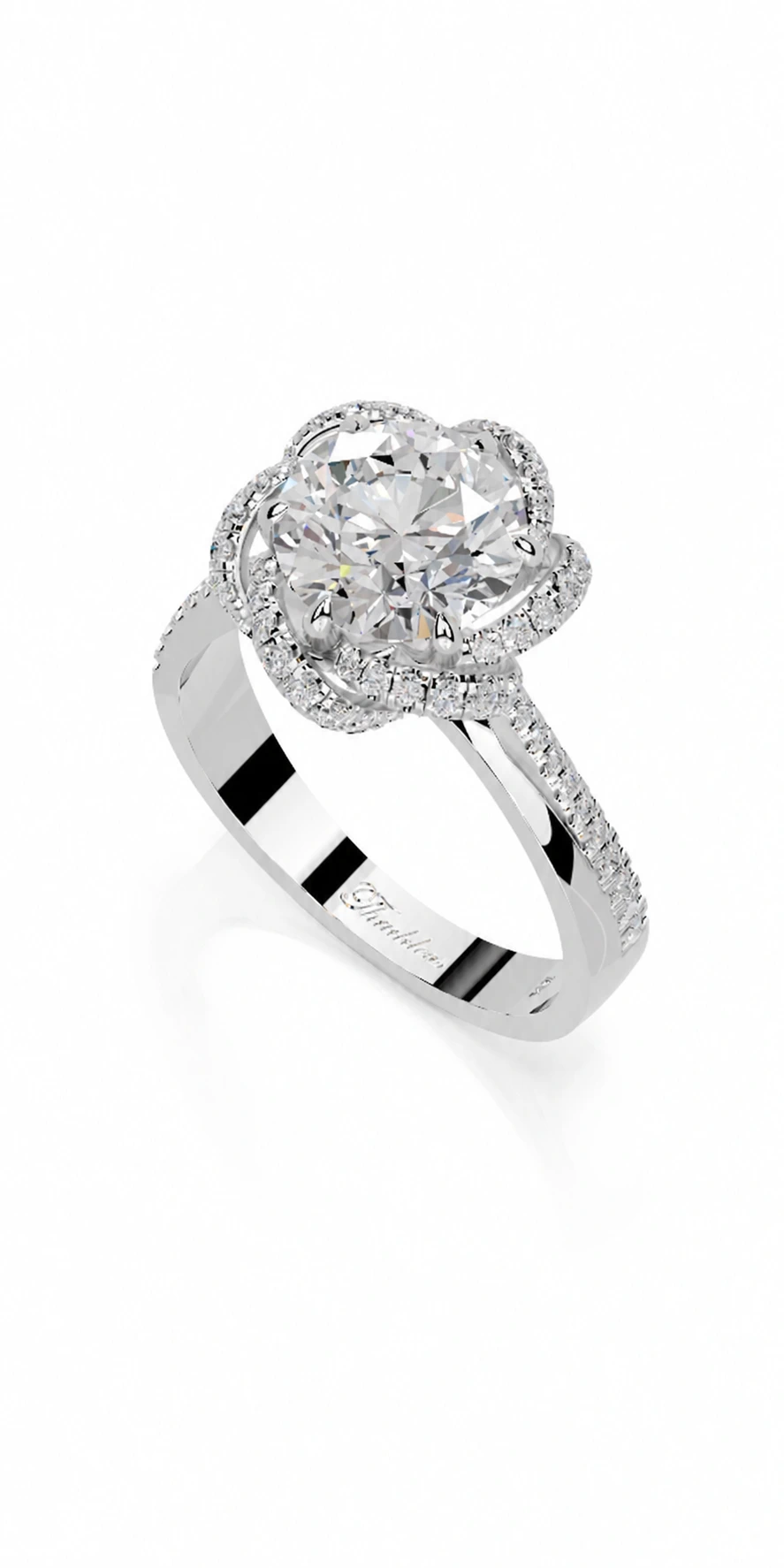 Engagement Collection 05 — side view of the engagement ring