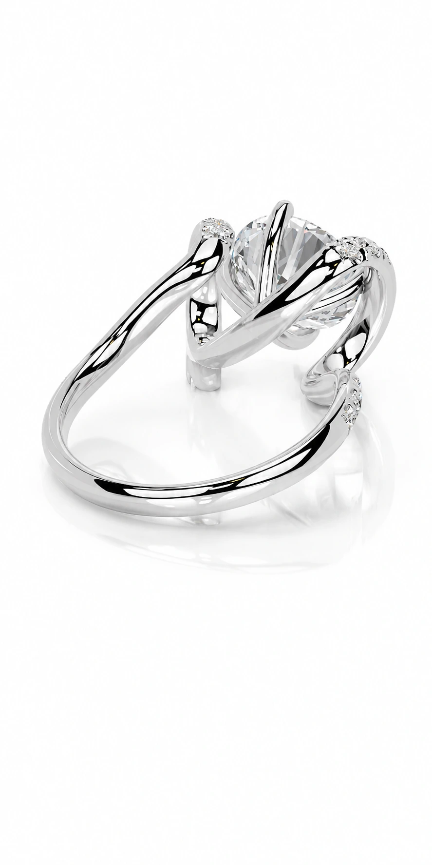 Engagement Collection 06 — rear view of the engagement ring