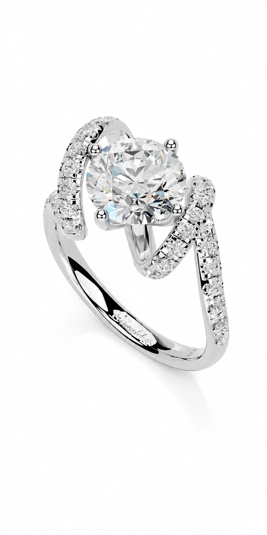 Engagement Collection 06 — side view of the engagement ring