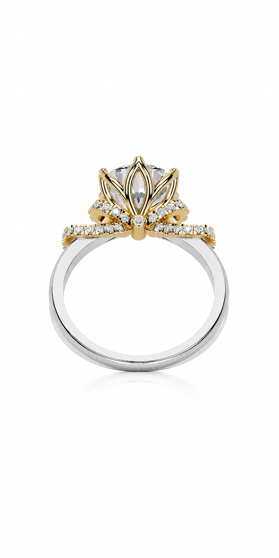 Engagement Collection 07 — rear view of the engagement ring