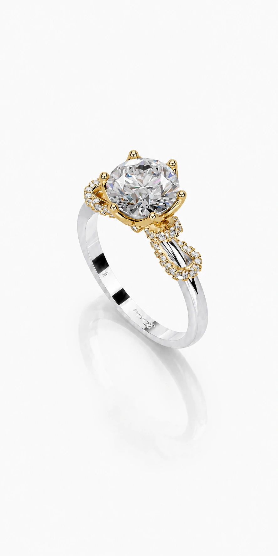 Engagement Collection 07 — side view of the engagement ring