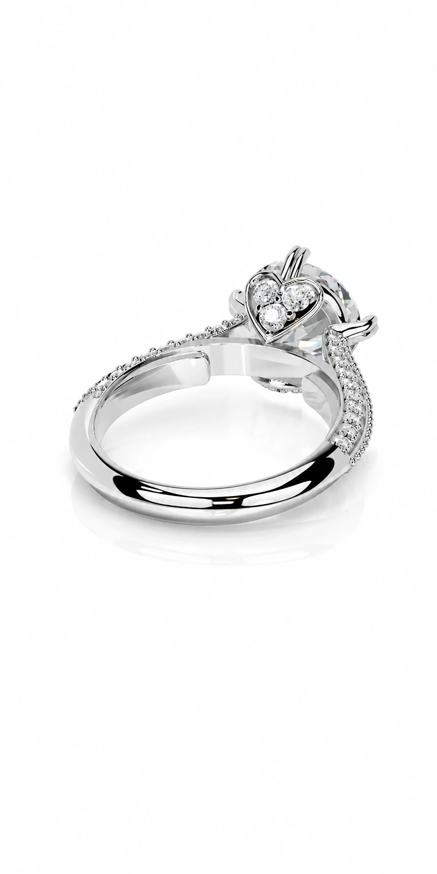 Engagement Collection 08 — rear view of the engagement ring