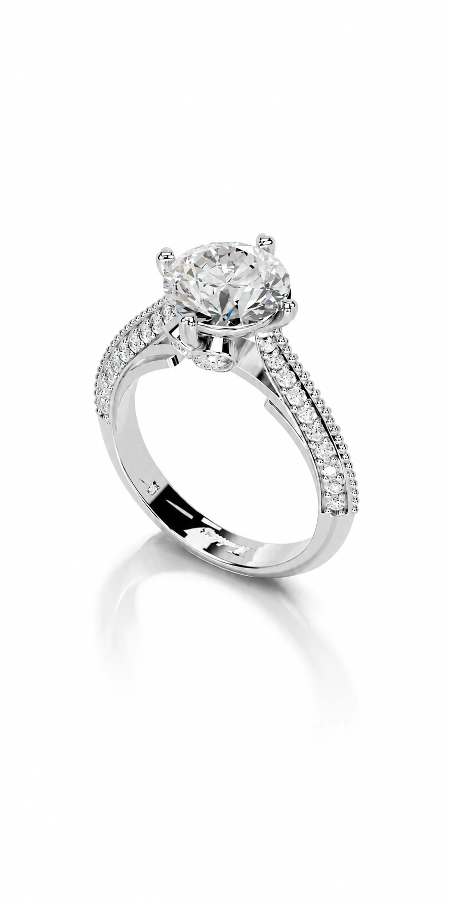 Engagement Collection 08 — side view of the engagement ring