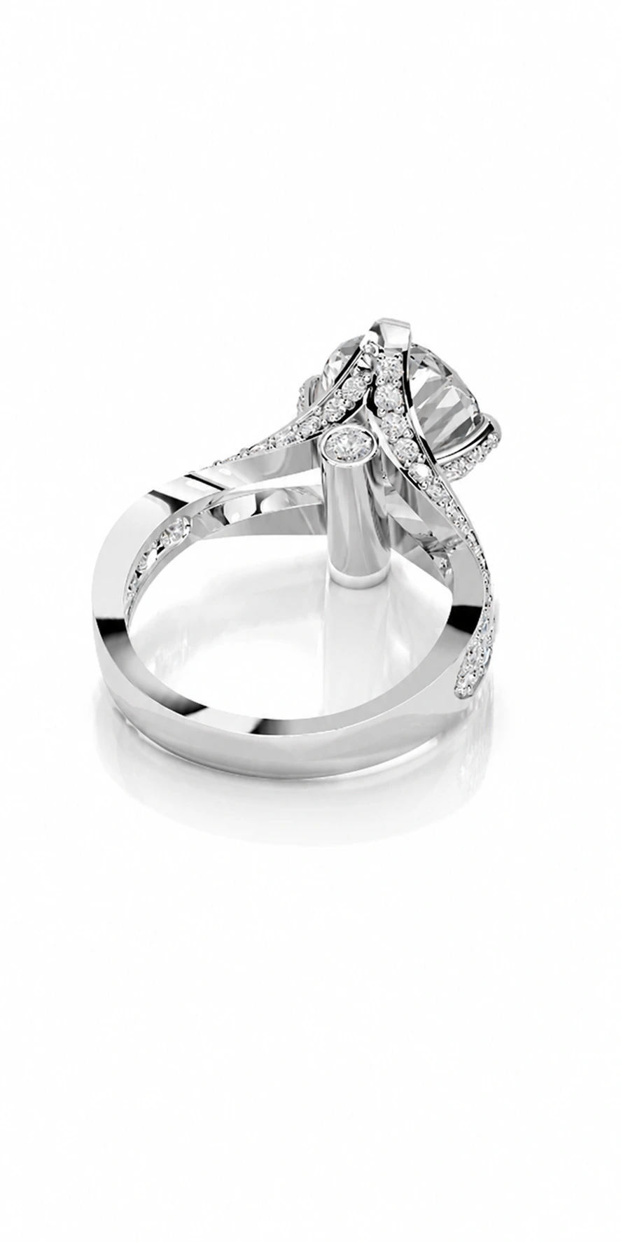 Engagement Collection 09 — rear view of the engagement ring