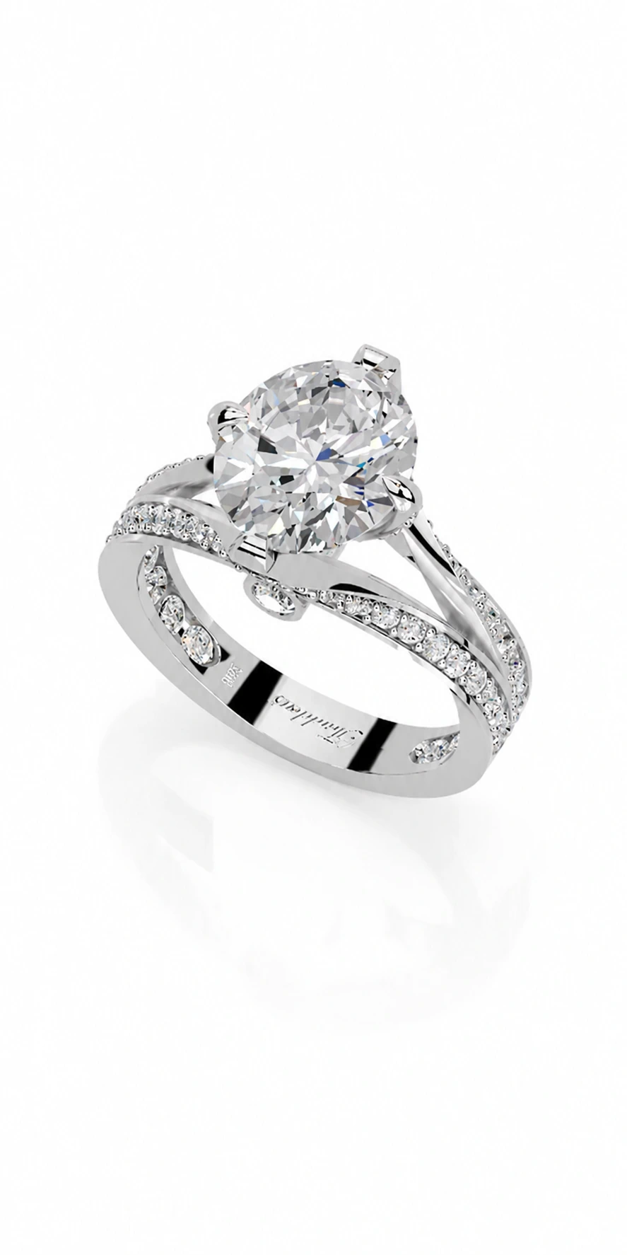 Engagement Collection 09 — side view of the engagement ring