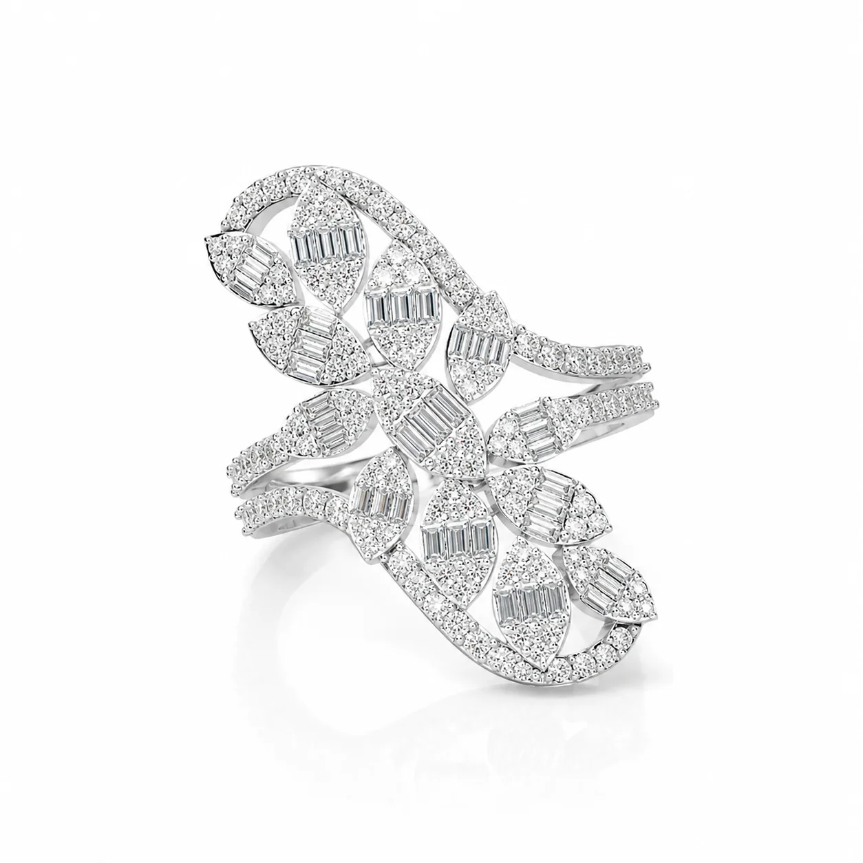 Âmes Jumelles diamond ring — main view